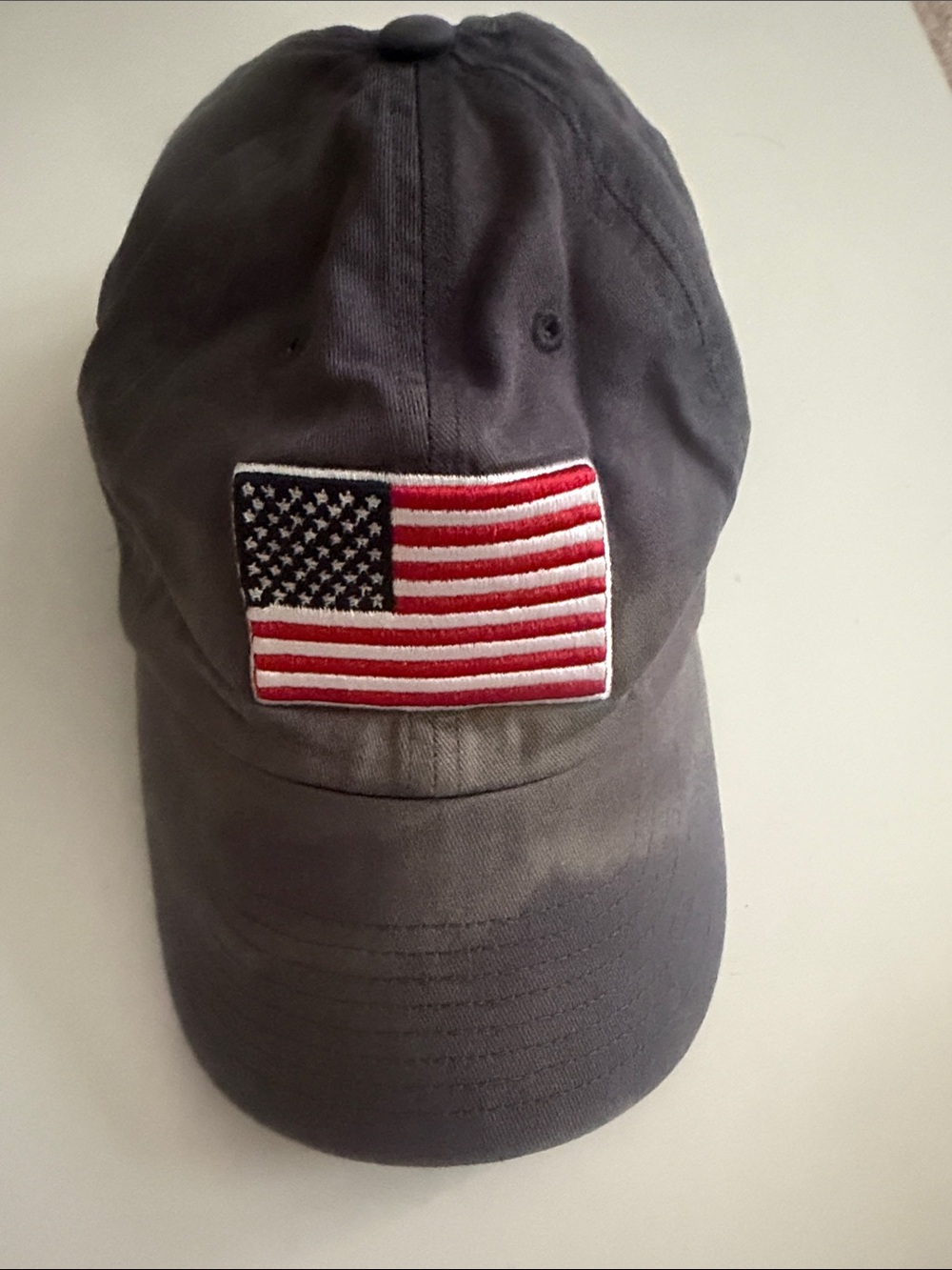 47 Brand Gray NYY New York Yankees Baseball Cap with American Flag Patch